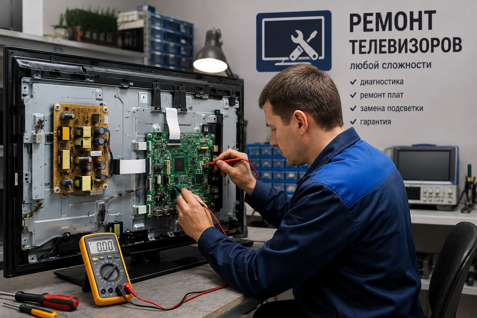 Частный мастер Михаил по ремонту телевизоров в Набережных Челнах